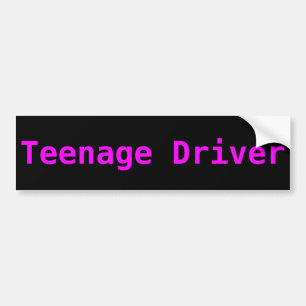 Para Carro adesivo do para-choques do condutor adolescente
