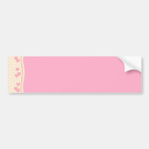 Para Carro Adesivo do para-choques do olho do coração rosa