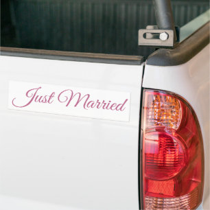 Para Carro adesivo do para-choques do recem casados