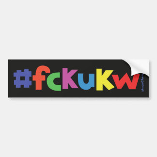 Para Carro adesivo do para-choques #fckukw