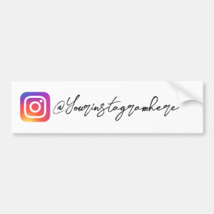 Para Carro Adesivo do Script de Identificador do Instagram