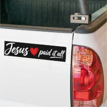 adesivo Jesus pagou tudo