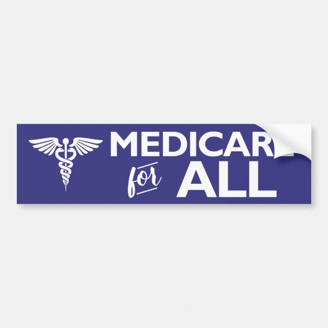 Para Carro adesivo "Medicare for All" do para-choques de saúd (Frente)