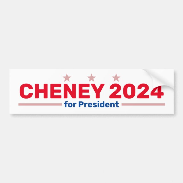 Para Carro adesivo para-choques Cheney 2024 (Frente)