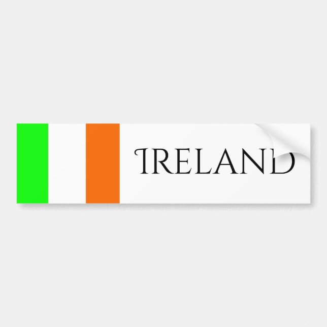 Para Carro Adesivo para-choques da Irlanda (Frente)