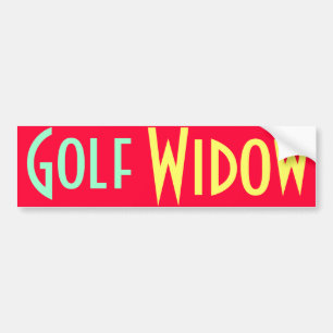 Para Carro adesivo para-choques da viúva de golfe
