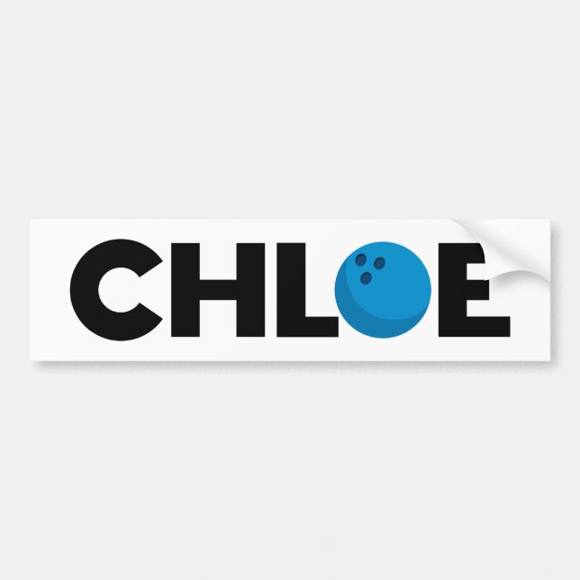 Para Carro Adesivo para-choques de boliche (Frente)