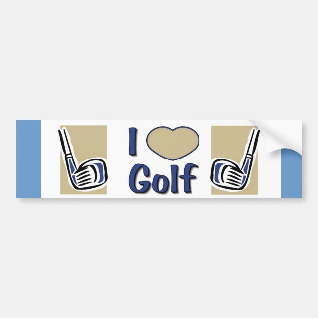 Para Carro Adesivo para-choques de golfe (Frente)