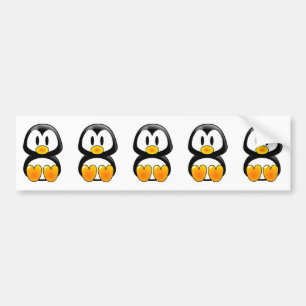 Para Carro adesivo para-choques de pinguim bebê
