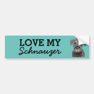 Para Carro Adesivo para-choques de Schnauzer