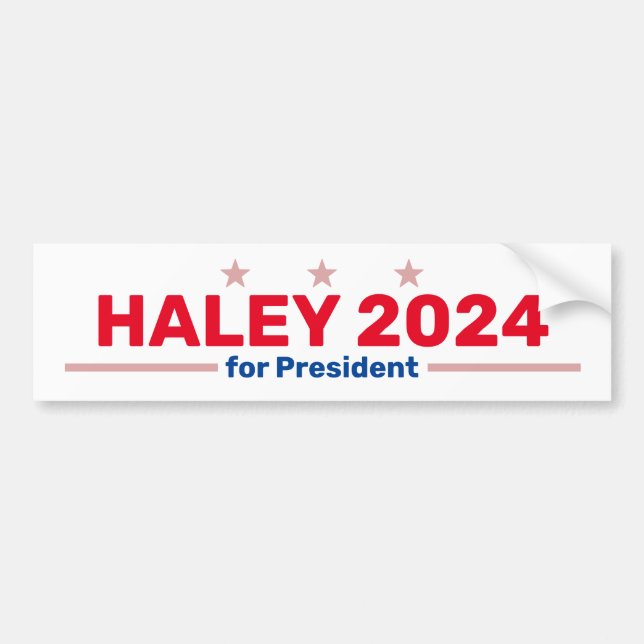 Para Carro adesivo para-choques Haley 2024 (Frente)