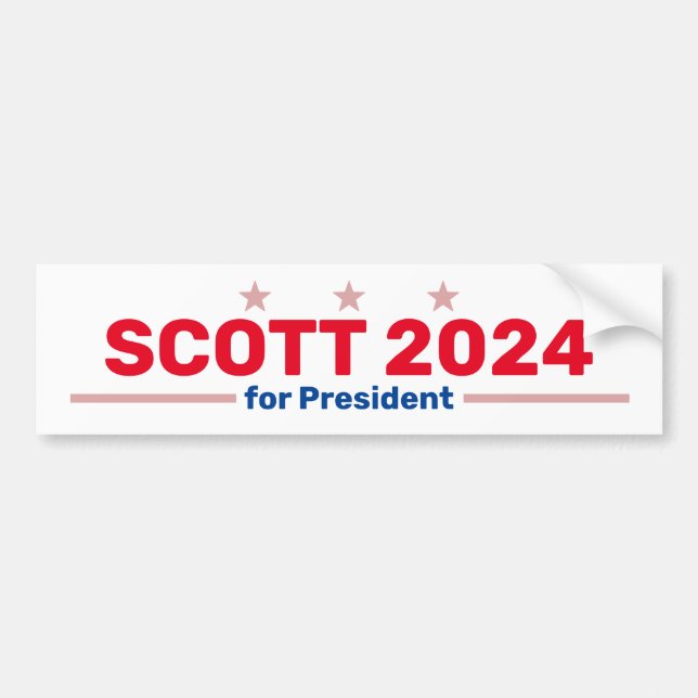 Para Carro adesivo para-choques Scott 2024 (Frente)
