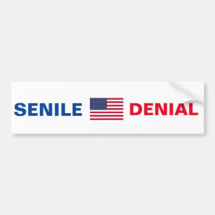 Para Carro Adesivo para-choques "SENILE DENIAL" de Joe Biden