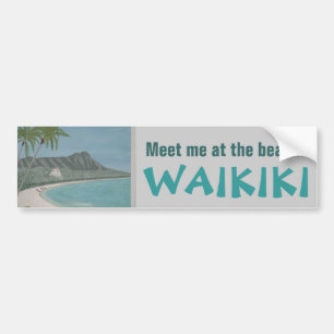 Para Carro adesivo para-choques WAIKIKI