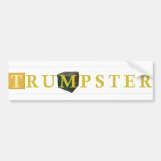 Para Carro Adesivo Trump 2 — Dourado, transparente