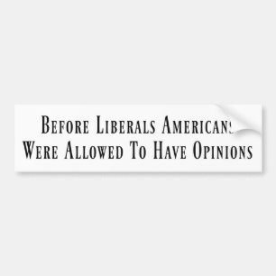 Para Carro Antes do Adesivo de Bumper do Liberals
