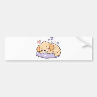 Para Carro Cachorro Fofo Dormindo -Kawaii Adesivo de Cachorri