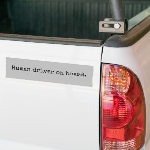 Para Carro Condutor humano no adesivo do para-choques do cons