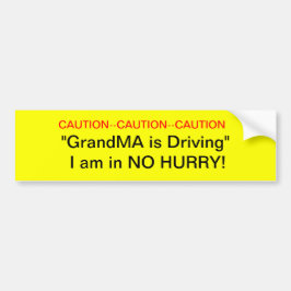 Para Carro Cuidado com o adesivo do jumper do driver GrandMa