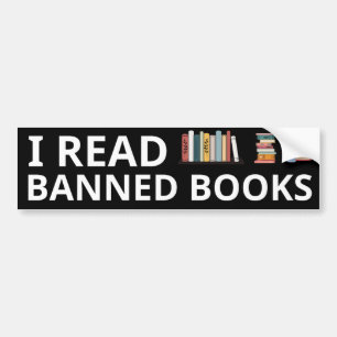 Para Carro Eu Li Livros Banidos, Adesivo De Bumper.