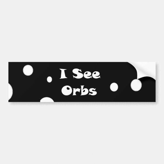 Para Carro Eu vejo adesivo de orbs-para-choques (Frente)