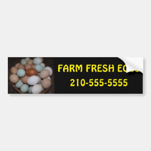 Para Carro Fazenda Personalizada Adesivo de Ovos Frescos