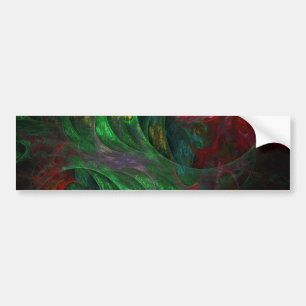 Para Carro Gênesis Abstrato de arte verde adesivo