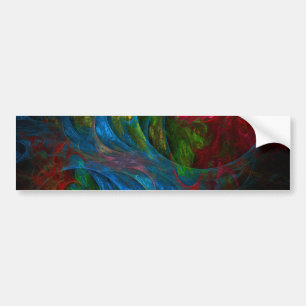 Para Carro Gênesis Abstrato de ponta azul adesivo