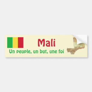 Para Carro Indicador Mali + Adesivo de Bomba de Mapa