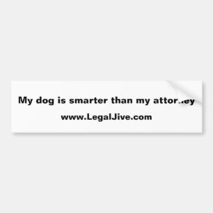 Para Carro Meu cachorro é mais inteligente que o adesivo do p
