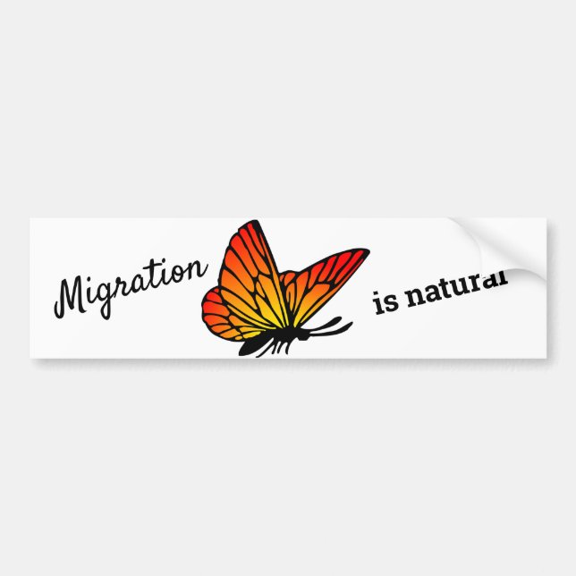 Para Carro Migração é um Adesivo de Bumper Natural (Frente)