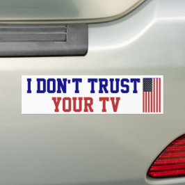 Para Carro Não confio no seu adesivo de bombeiros de TV