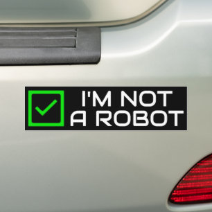 Para Carro Não é um adesivo robô (escuro)