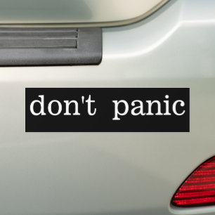 Para Carro Não entre em pânico com o adesivo