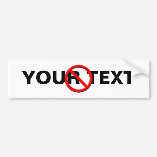 Para Carro Não há adesivo de Modelo de sinal (Frente)