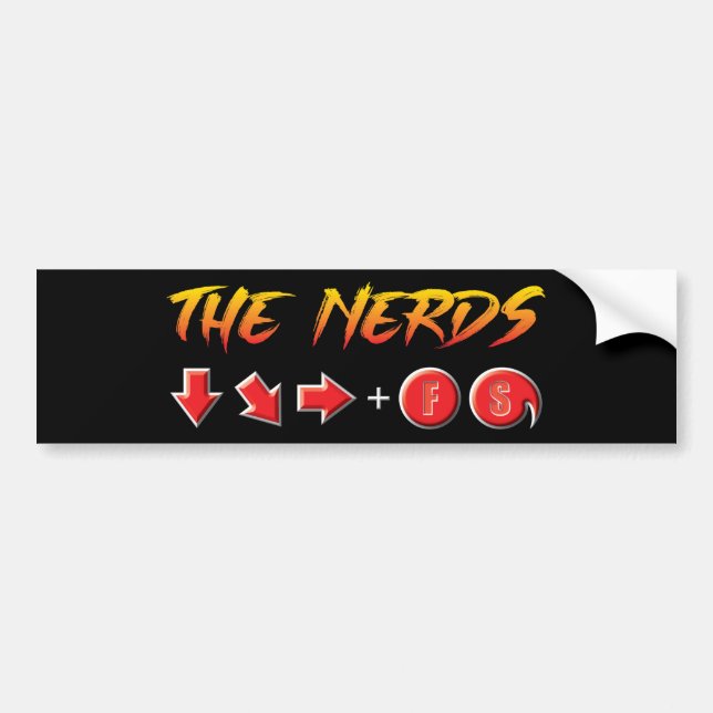 Para Carro Nerd - Adesivo FS Bumper (Frente)