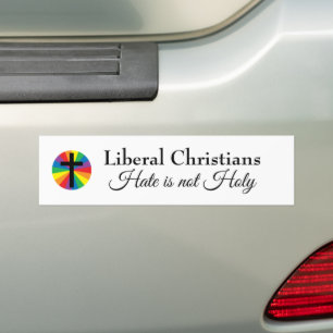 Para Carro O adesivo cristão liberal para-choques