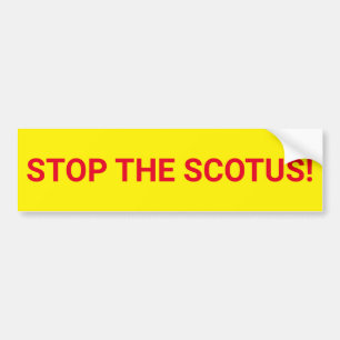 Para Carro PARAR O adesivo do para-choques SCOTUS
