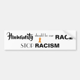 Para Carro PARAR O RACISMO, PROMOVER O adesivo do para-choque