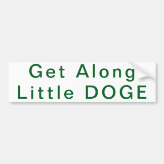 Para Carro Passe com o pequeno adesivo do para-choques DOGE
