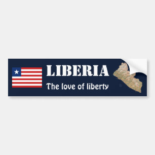 Para Carro Pavilhão da Libéria + Adesivo de Mapa