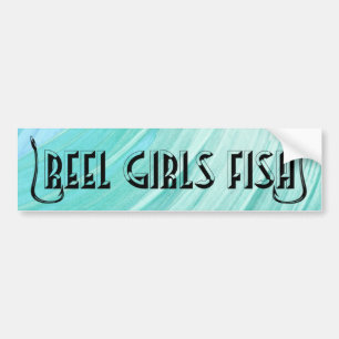 Para Carro Peixe-Garotas-Reel - Adesivo