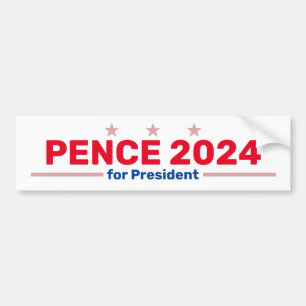 Para Carro Pence 2024, adesivo para-choques