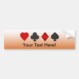 Para Carro Poker: Conjuntos de cartão: Adesivo de para-choqu