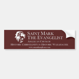 Para Carro Rua. Marca o adesivo Evangelista Anglican para-cho