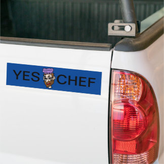 Para Carro Sim Adesivo de chef para-choques