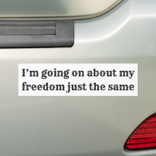 Para Carro Sobre o meu adesivo do Freedom Bumper