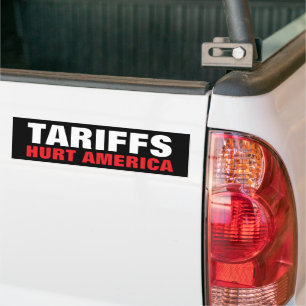 Para Carro Tarifas contra o adesivo de para-choques nos EUA