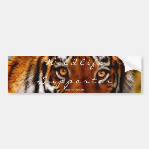 Para Carro TIGER EYES Wildlife Supporter Pára-choque adesivo
