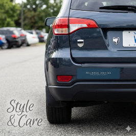 Para Carro Título de Trabalho Personalizado e Nome Adesivo pa